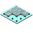 TABS4MM-H25 Крестик с разделительными пластинами