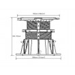 Buzon DPH-5-PH5 регулируемые опоры, з корректором уклона