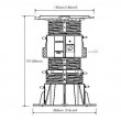 Buzon DPH-6-PH5 регулируемые опоры, з корректором уклона